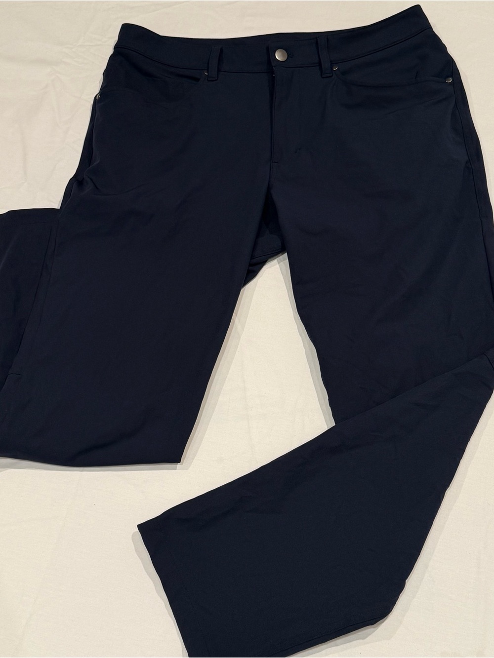 Lululemon Commission Pant Mens 34x28 Navy Warpstreme Classic Performance